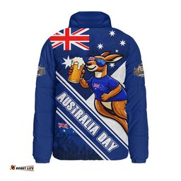 Australia Padded Jacket Australia Day Kangaroo Beer Spirit Of Celebration