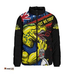 Parramatta Eels Padded Jacket Anzac Remembrance Of The Fallen