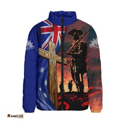 Australia Padded Jacket Lest We Forget Remembrance