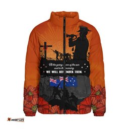 Australia Padded Jacket Anzac Day Lives Given In Service