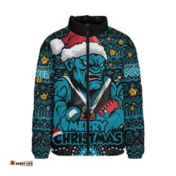 Port Adelaide Padded Jacket Ugly Christmas Knit Patterns Vintage Jersey
