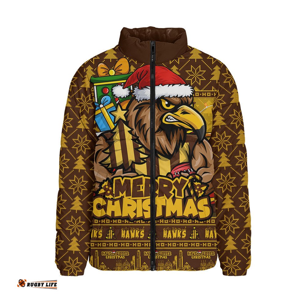 Hawthorn Padded Jacket Festive Holiday Merry Christmas Vibe