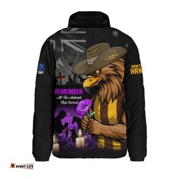 Hawthorn Padded Jacket Anzac Day In Memory Of Animals That Served