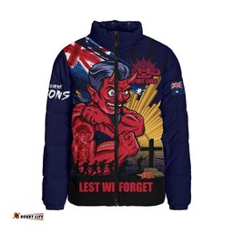 Melbourne Padded Jacket ANZAC Day Honour And Football Legacy
