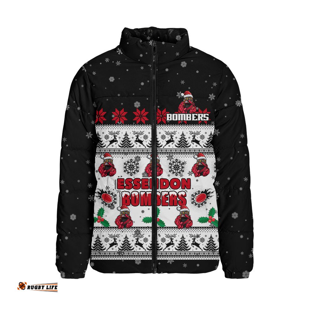 Essendon Padded Jacket Special Ugly Christmas Holiday Footy Fans