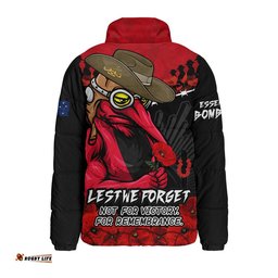 Essendon Padded Jacket ANZAC Day Not For Victory For Remembrance