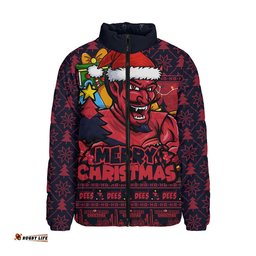 Melbourne Padded Jacket Festive Holiday Merry Christmas Vibe
