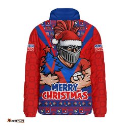 Newcastle Knights Padded Jacket Merry Christmas Festive Spirit Edition
