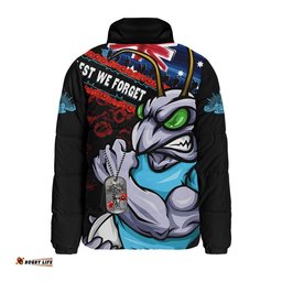 New South Wales Blues Padded Jacket Anzac Remembrance Of The Fallen