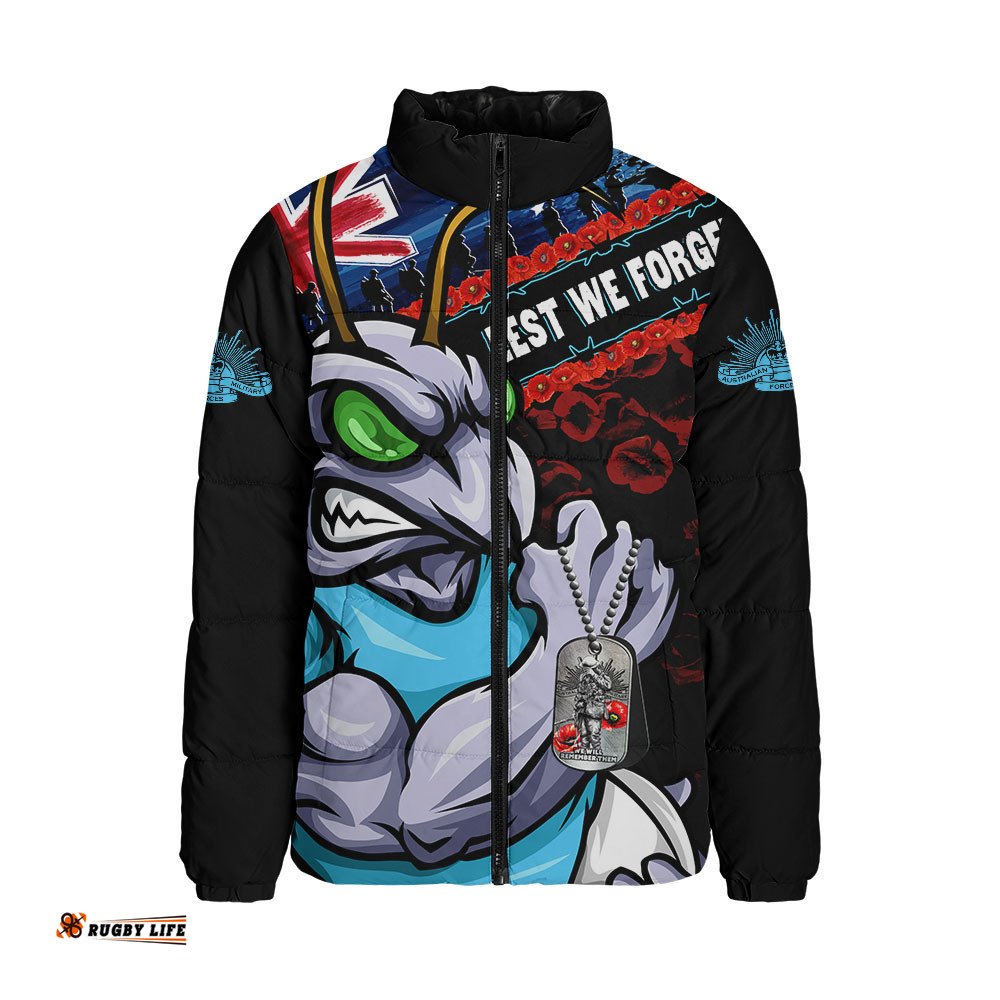 New South Wales Blues Padded Jacket Anzac Remembrance Of The Fallen
