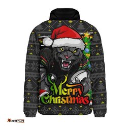 Penrith Panthers Padded Jacket Merry Christmas Game Day Knit Style Team Edition