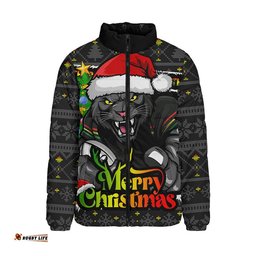 Penrith Panthers Padded Jacket Merry Christmas Game Day Knit Style Team Edition