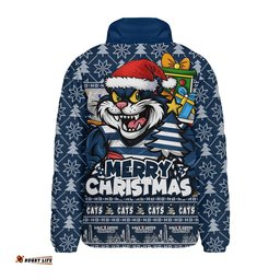 Geelong Cats Padded Jacket Festive Holiday Merry Christmas Vibe