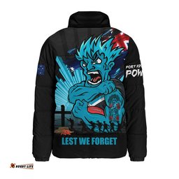 Port Adelaide Padded Jacket ANZAC Day Honour And Football Legacy
