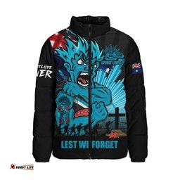 Port Adelaide Padded Jacket ANZAC Day Honour And Football Legacy