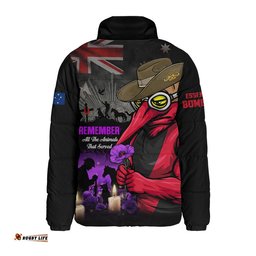 Essendon Padded Jacket Anzac Day In Memory Of Animals That Served