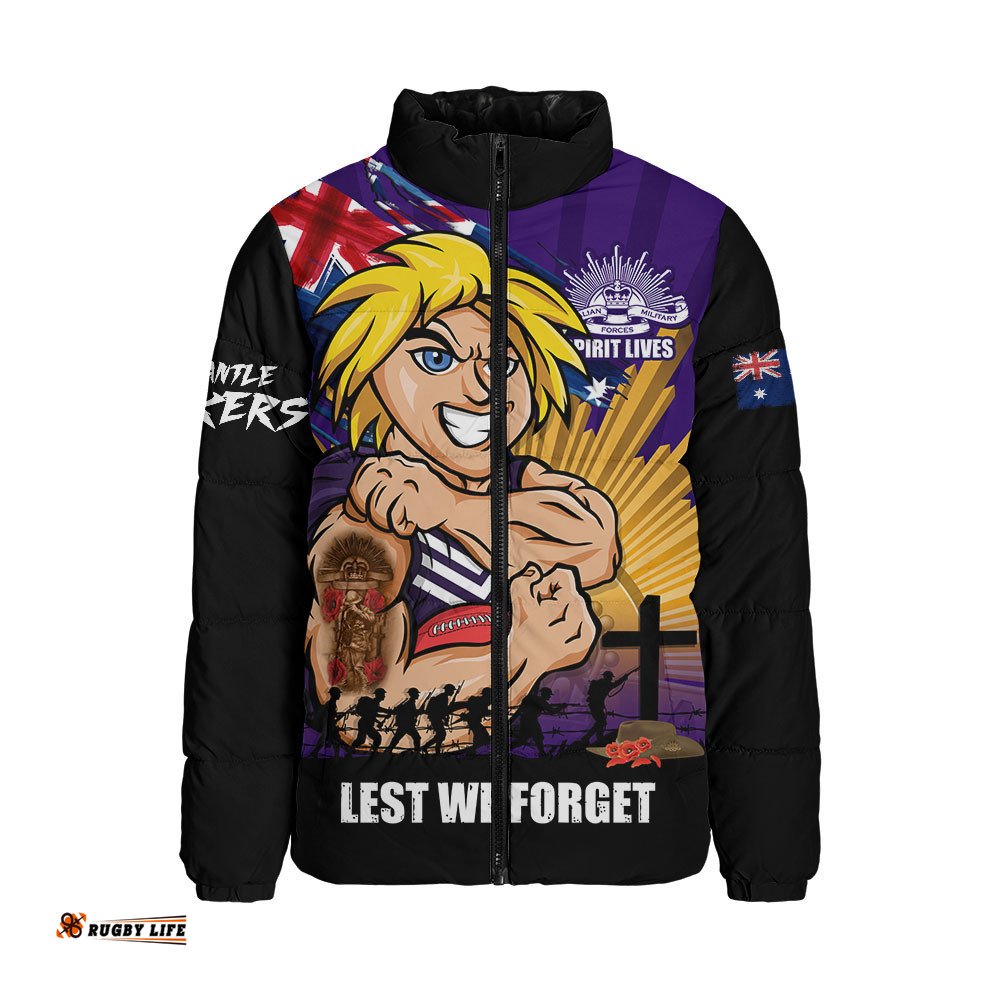Fremantle Padded Jacket ANZAC Day Honour And Football Legacy
