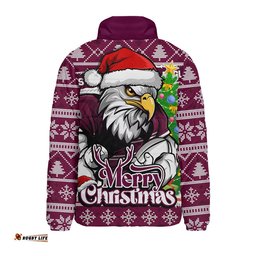 Manly Warringah Sea Eagles Padded Jacket Merry Christmas Game Day Knit Style Team Edition