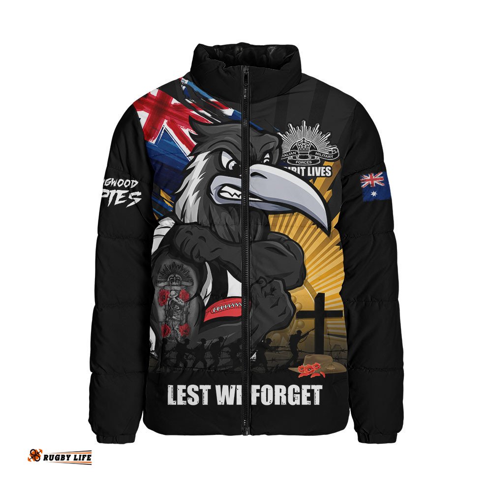 Collingwood Padded Jacket ANZAC Day Honour And Football Legacy