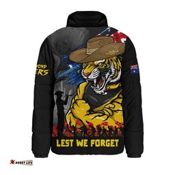 Richmond Padded Jacket ANZAC Inspired Football Fan Memorial Design