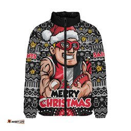 St Kilda Padded Jacket Ugly Christmas Knit Patterns Vintage Jersey