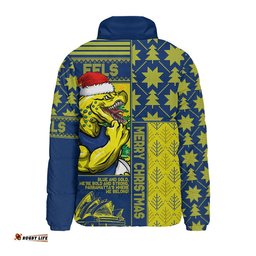 Parramatta Eels Padded Jacket Christmas Magic Knit Style Winter Glow