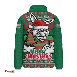 South Sydney Rabbitohs Padded Jacket Merry Christmas Festive Spirit Edition