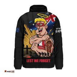 St Kilda Padded Jacket ANZAC Day Honour And Football Legacy
