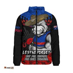 Western Bulldogs Padded Jacket ANZAC Day Not For Victory For Remembrance