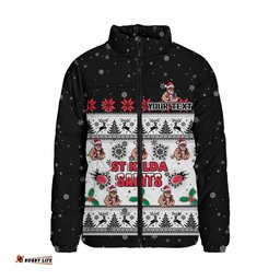 St Kilda Padded Jacket Special Ugly Christmas Holiday Footy Fans