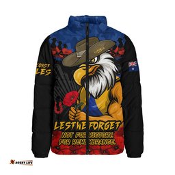 West Coast Eagles Padded Jacket ANZAC Day Not For Victory For Remembrance