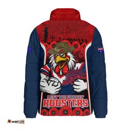 Sydney Roosters Padded Jacket Lest We Forget In Honor And Remembrance