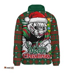 South Sydney Rabbitohs Padded Jacket Merry Christmas Game Day Knit Style Team Edition