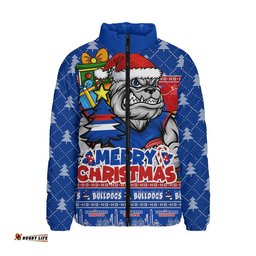 Western Bulldogs Padded Jacket Festive Holiday Merry Christmas Vibe