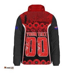 St. George Illawarra Dragons Padded Jacket Lest We Forget In Honor And Remembrance