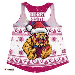 Brisbane Lions Women Racerback Singlet Special Ugly Christmas Holiday Footy Fans