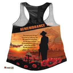 Australia Women Racerback Singlet Remembrance Day Australia Honour The Fallen