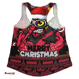 Essendon Women Racerback Singlet Festive Holiday Merry Christmas Vibe