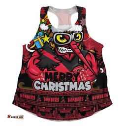Essendon Women Racerback Singlet Festive Holiday Merry Christmas Vibe