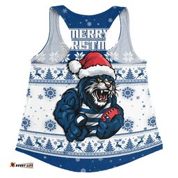 Geelong Cats Women Racerback Singlet Special Ugly Christmas Holiday Footy Fans