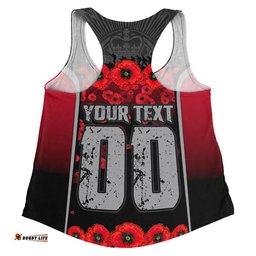 Essendon Women Racerback Singlet Lest We Forget In Eternal Honor And Duty