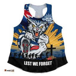 Geelong Cats Women Racerback Singlet ANZAC Day Honour And Football Legacy