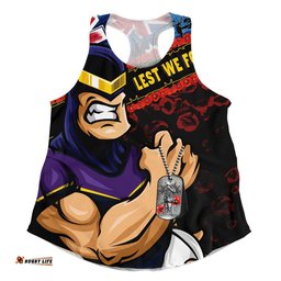 Melbourne Storm Women Racerback Singlet Anzac Remembrance Of The Fallen