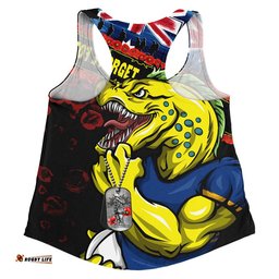 Parramatta Eels Women Racerback Singlet Anzac Remembrance Of The Fallen