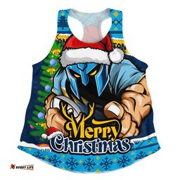 Gold Coast Titans Women Racerback Singlet Merry Christmas Game Day Knit Style Team Edition