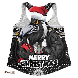 Collingwood Women Racerback Singlet Ugly Christmas Knit Patterns Vintage Jersey