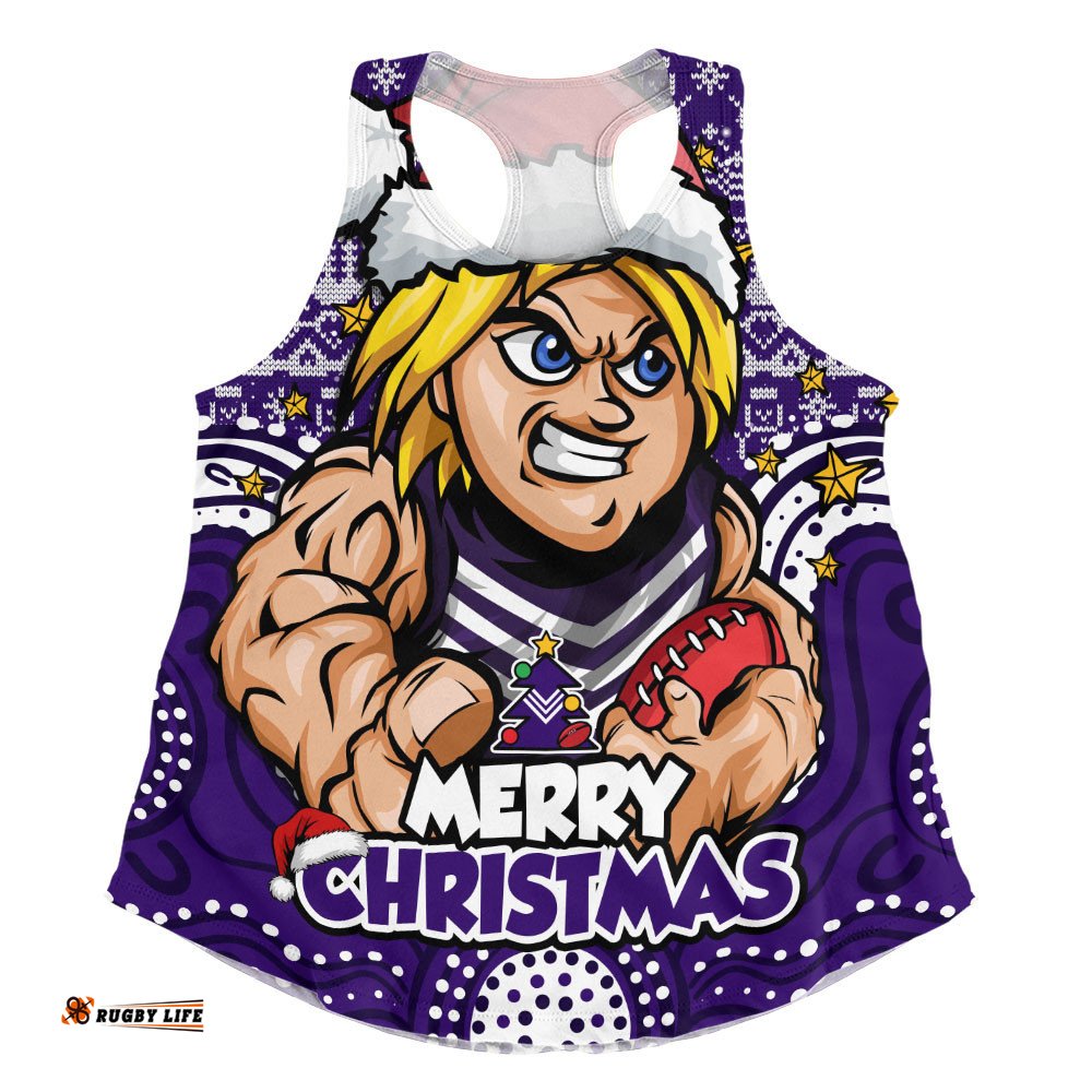 Fremantle Women Racerback Singlet Ugly Christmas Knit Patterns Vintage Jersey