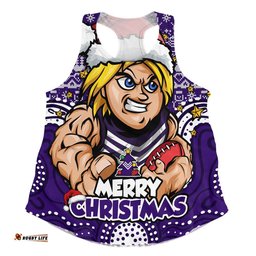 Fremantle Women Racerback Singlet Ugly Christmas Knit Patterns Vintage Jersey