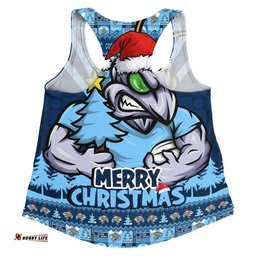 New South Wales Blues Women Racerback Singlet Merry Christmas Festive Spirit Edition