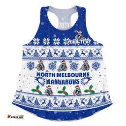 North Melbourne Women Racerback Singlet Special Ugly Christmas Holiday Footy Fans